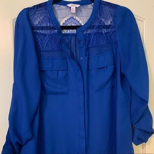 Royal Blue Blouse